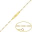 Pulsera de cadena para bebe con placa de oro 18k 12 cm ideal como regalo